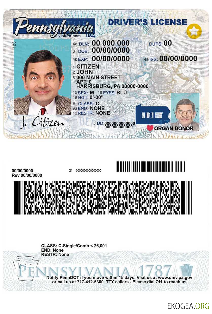 Usa Pennsylvania state template